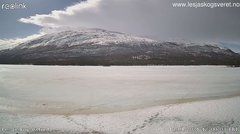 view from Lesjaskogsvatnet on 2024-04-12