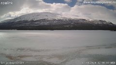 view from Lesjaskogsvatnet on 2024-04-17