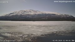 view from Lesjaskogsvatnet on 2024-05-02